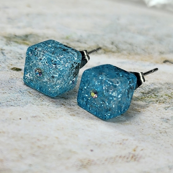 STAINLESS steel earrings - Picture 5 of 7